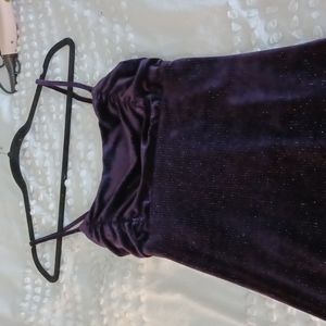 Purple glittering party dress